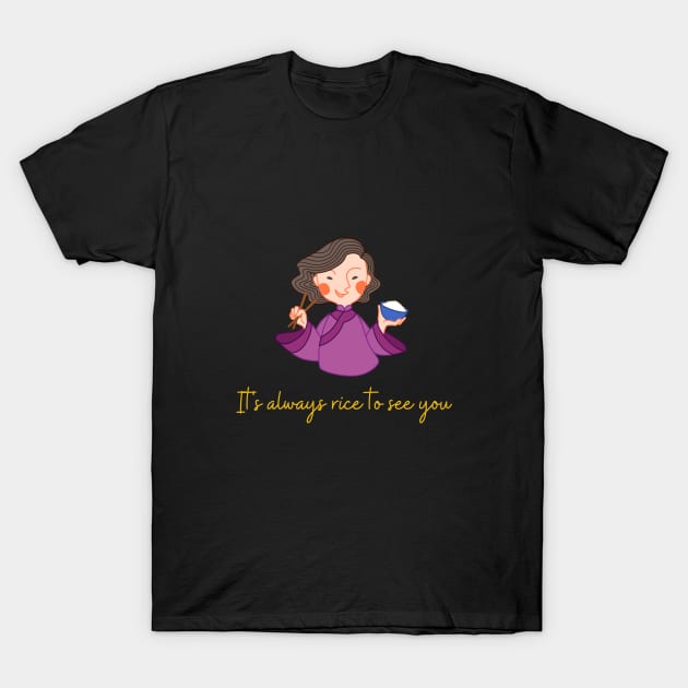 funny asian girl T-Shirt by tubakubrashop